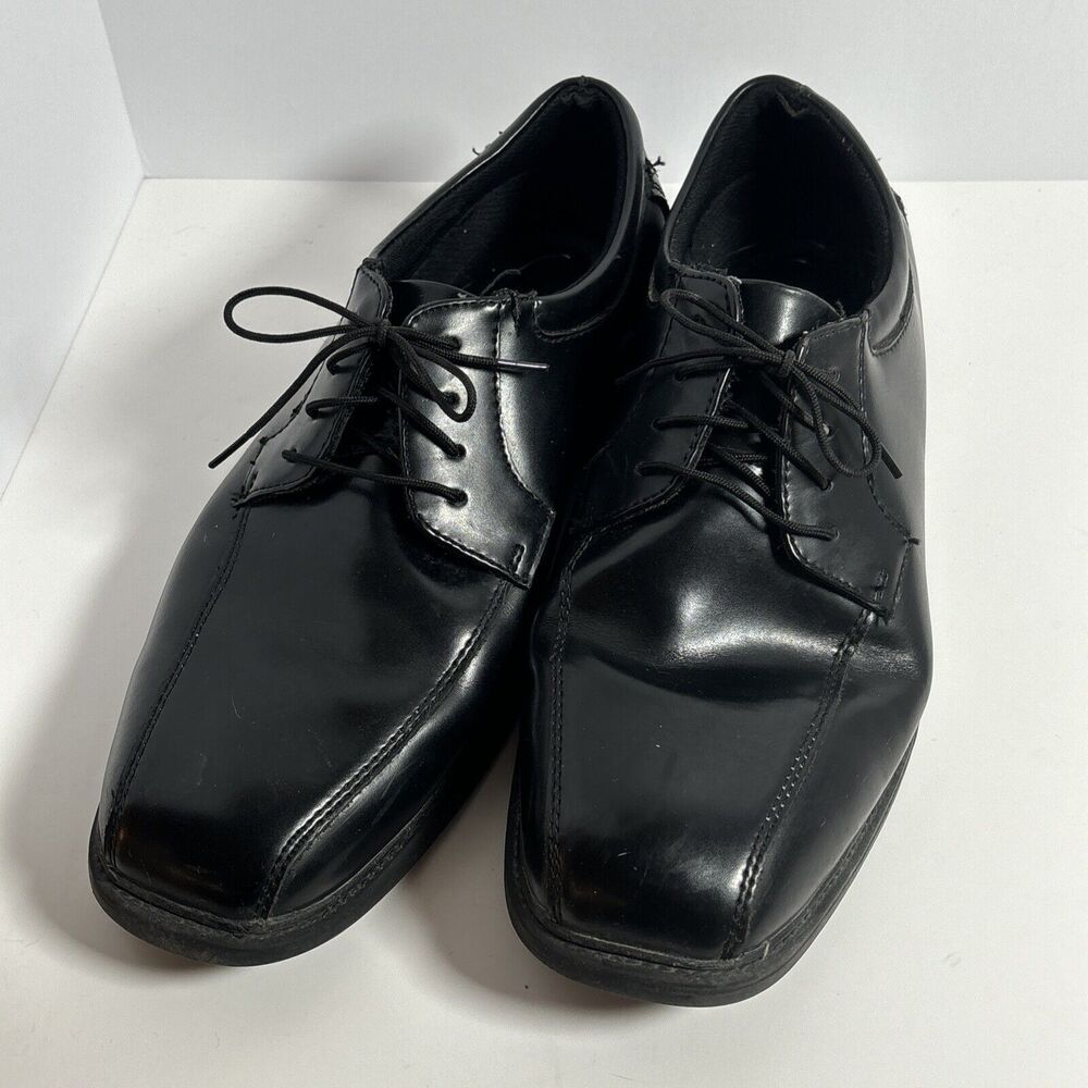 Nunn Bush Men's Size 10 1/2 M Black Leather Dress Shoes Lace Up Comfort Gel